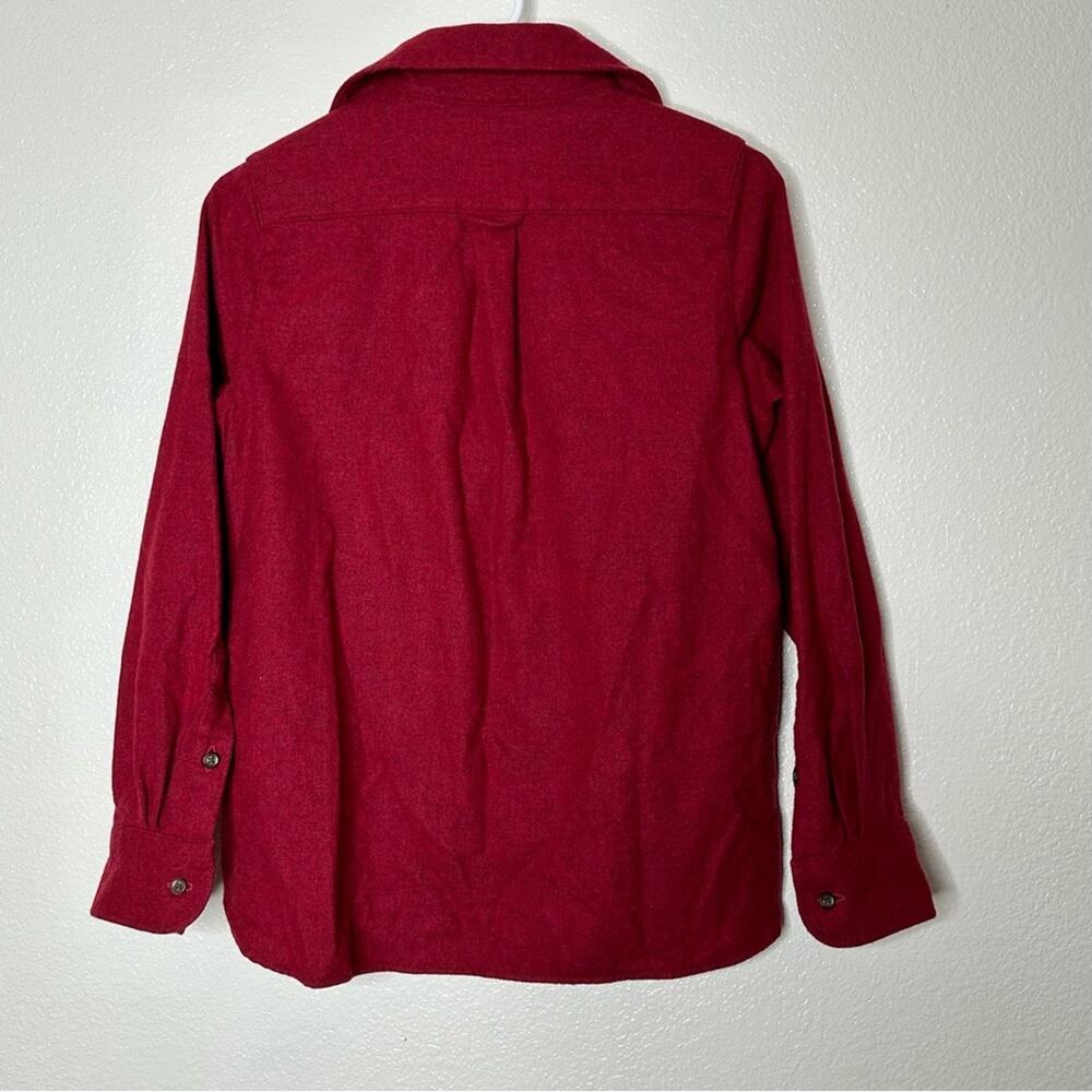 Pendleton Red Virgin Wool Button Front Long Sleev… - image 4